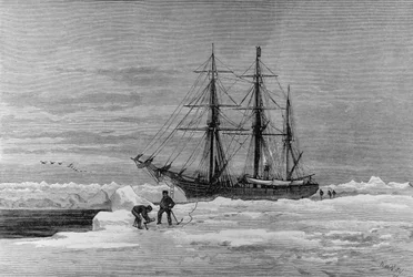Exploración ártica: El Eira, yate del Sr. Leigh Smith, de 